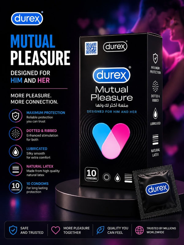 Durex Mutual Pleasure Condoms - 10 Pack