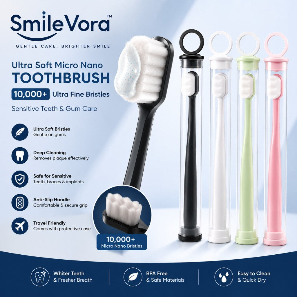 SmileVora Ultra Soft Micro Nano Toothbrush