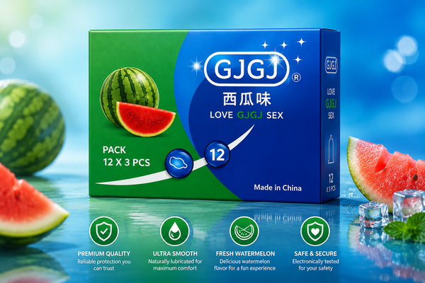 GJGJ Fresh Watermelon Condom Packaging Condom
